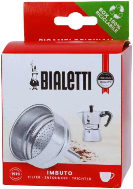 Original Bialetti Moka Stove Top Coffee Maker Replacement/Spare Aluminium Funnel