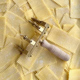 Brass-fresh-pasta-four-wheel-adjustable-cutter