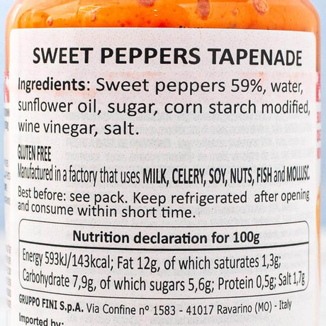 Le Conserve della Nonna 'Pesto di Peperoni' Sweet Red & Yellow Pepper Pesto or Spread 190g