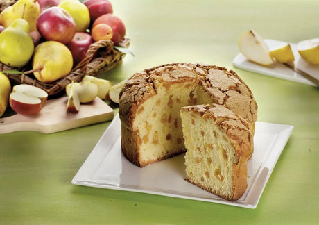 Flamigni Panettone Contadino, with Semi-Candied Pear, Peach, Apple, Apricot 1kg