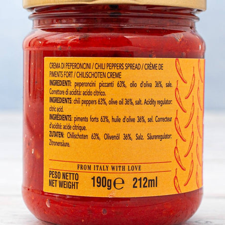 Parente 'Crema di Peperoncini' Chilli Peppers Cream or Spread 190g