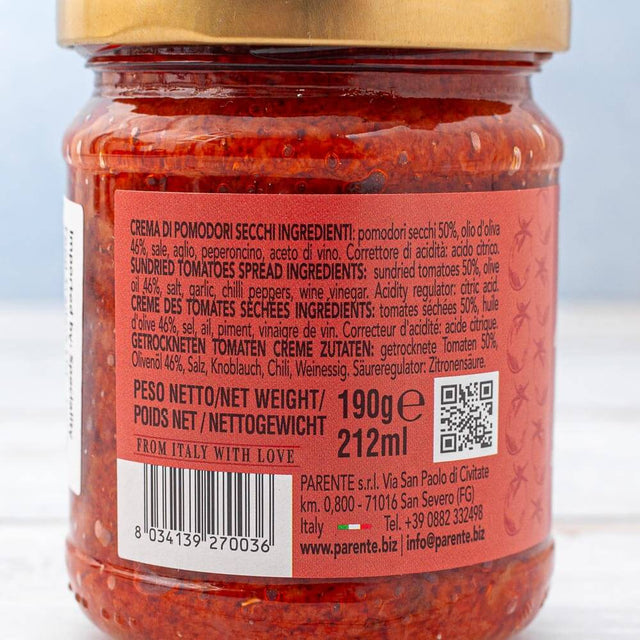 Parente 'Crema di Pomodori Secchi' Sundried tomatoes Cream or Spread 190g