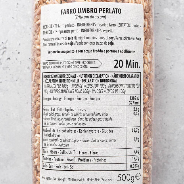 Bartolini Umbrian Pearl Spelt Farro 500g