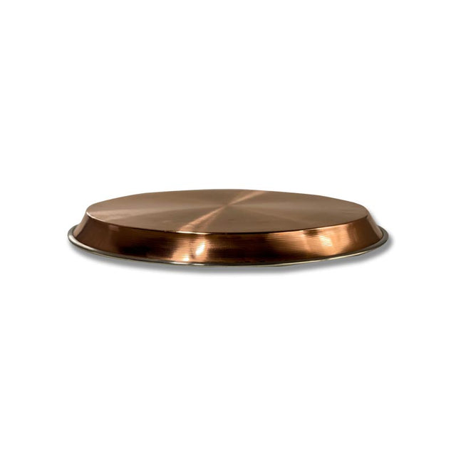 Hammered Copper Round Neapolitan Ruoto Pizza Pan Tray 31cm