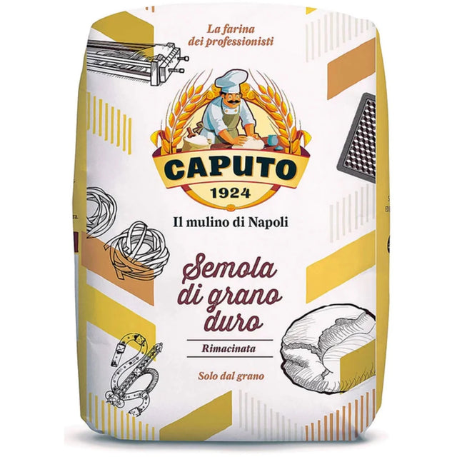 Caputo Semola di Grano Duro 'Rimacinata' Double Milled Durum Wheat Semolina 1kg