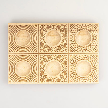 Wooden Ravioli Tray 'Circles' Pasta Mould