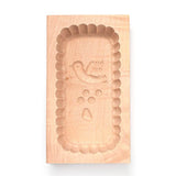 Wooden Scalloped Edge Dove Butter Mould 250g