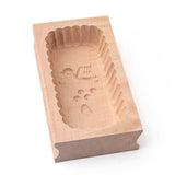 Wooden Scalloped Edge Dove Butter Mould 250g