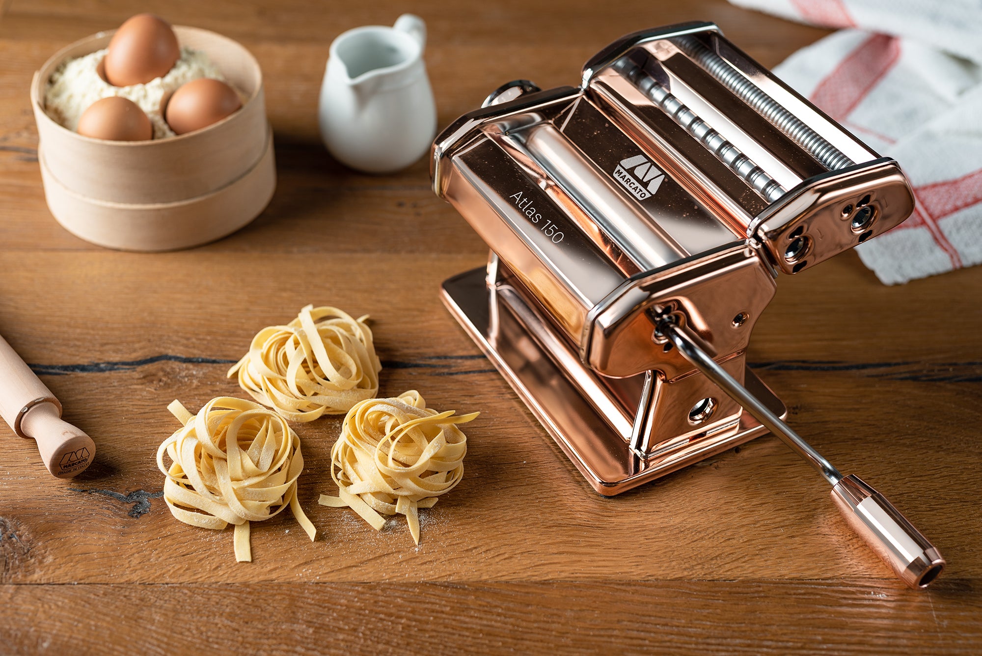 Marcato Atlas 150 Design Copper Pasta Machine – Italian Cookshop Ltd
