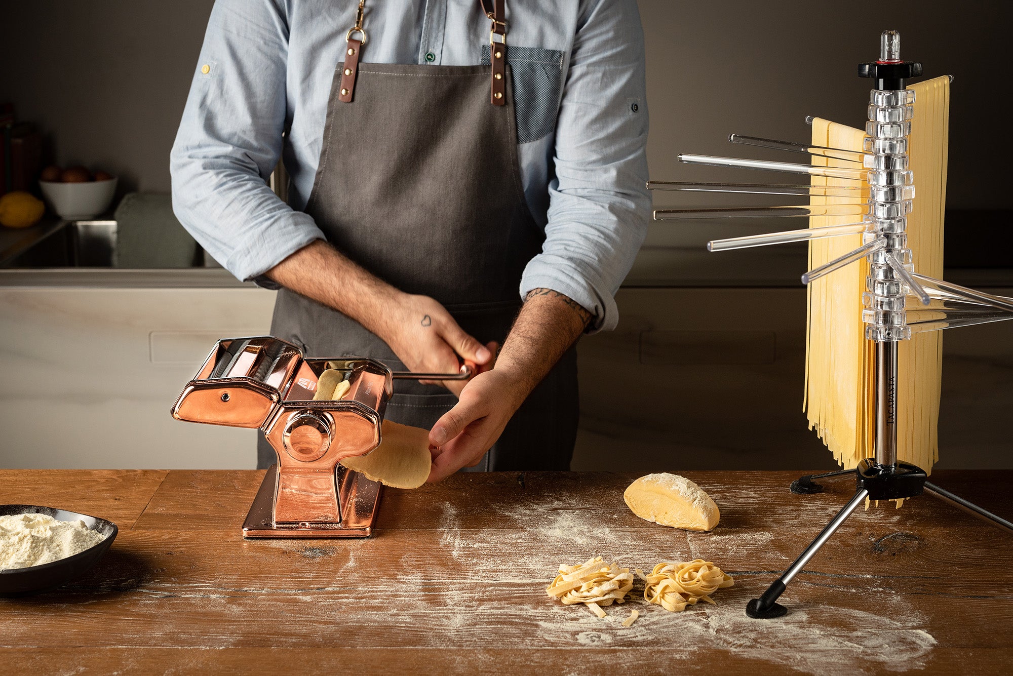 Marcato Atlas 150 Design Copper Pasta Machine – Italian Cookshop Ltd
