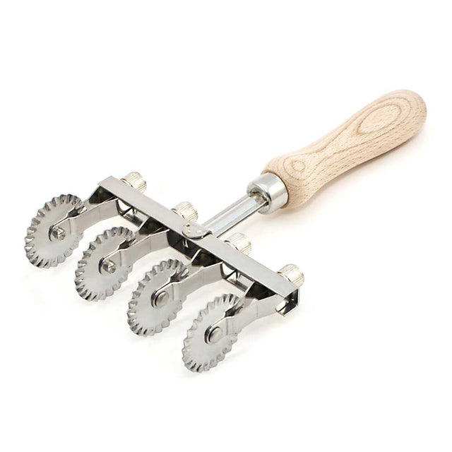 Adjustable Four Wheel Zigzag Pasta Pastry Cutter