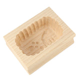 Wooden Scalloped Edge Dove Butter Mould 125g