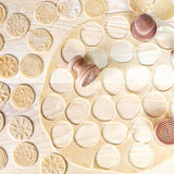 assorted cut out corzetti pasta shapes