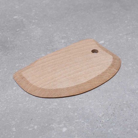 Curved Wooden Dough / Bench Scraper and Cutter