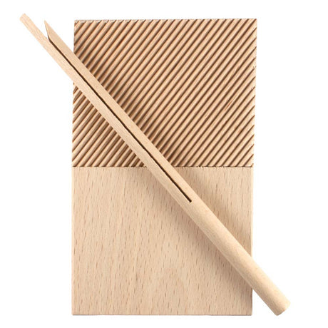 Garganelli Double Surface Board With Easy Release Rolling Stick