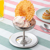 Stainless Steel Italian Gelato / Ice Cream Stemmed Cup / Sundae Coupe