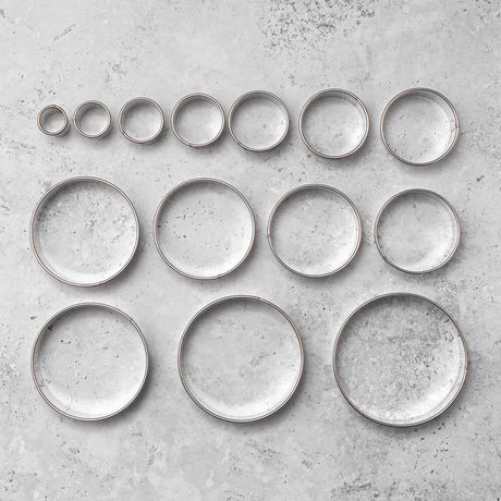 (Imperfect) Round Cookie / Pastry / Pasta Cutter Set of 14 Graduated Circles