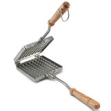 Traditional Old Fashioned Cast Aluminium Waffle Iron