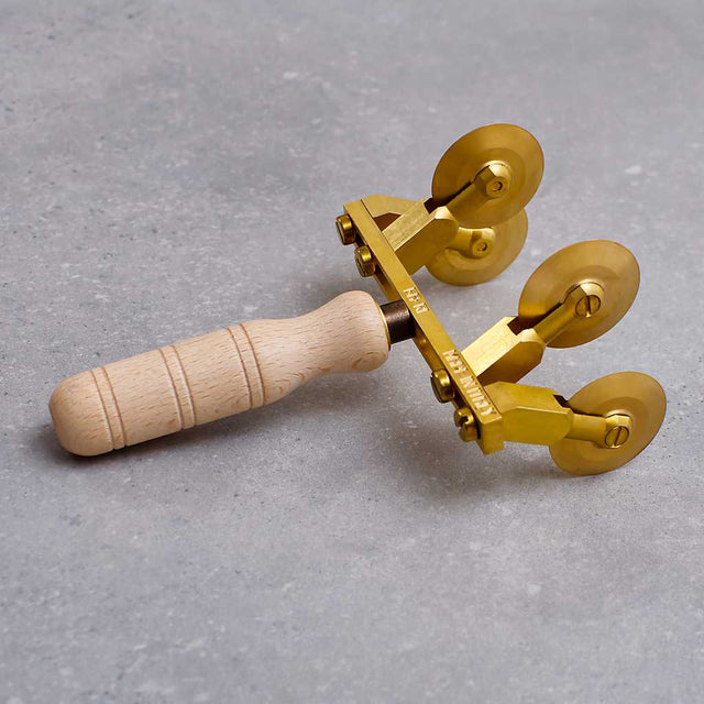 Ga.Ri Brass Pasta Cutter with Four Wheels