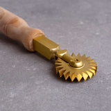 GaRi Brass Pasta Wheel Ravioli Tool