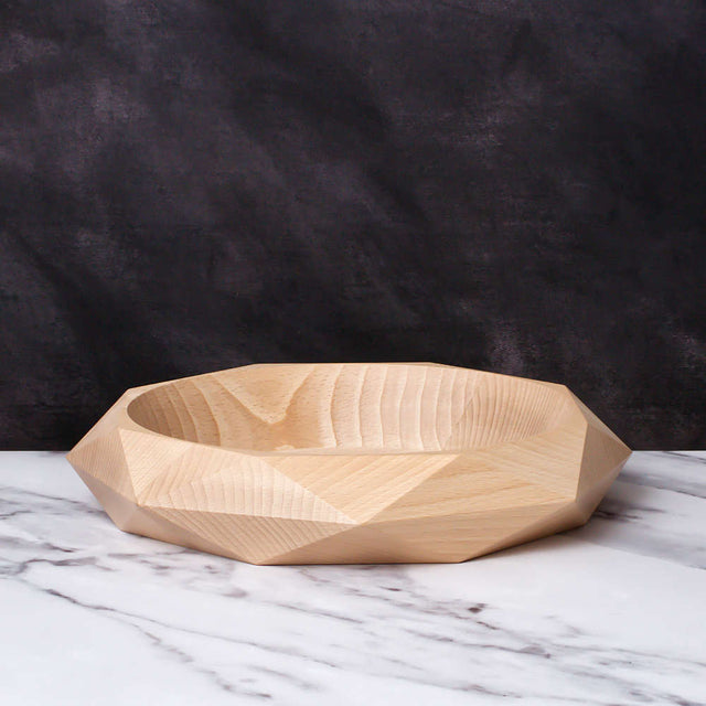 Prism Wooden Centrepiece Fruit Bowl