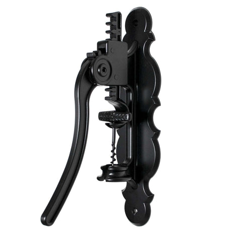 Black Wall Mounted Wine Bottle Lever Corkscrew