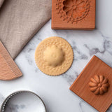 Wooden Single Ravioli 'Flower' Pasta Mould with tamper